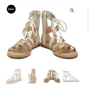 Sorel Ella Lace-up Gladiator Sandals like new size 8.5